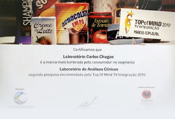 Top of Mind 2010 - Carlos Chagas Medicina Laboratorial